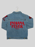 Indiana Fever Stranger Things Denim Jacket Blue