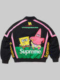 Jeff Hamilton Supreme x SpongeBob SquarePants Racing Jacket Black