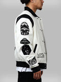 Jeff Hamilton x Star Wars x Galactic Empire White Leather Jacket