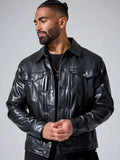 Jordan Craig Leather Jacket Black
