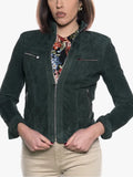 Kelly Green Genuine Suede Jacket