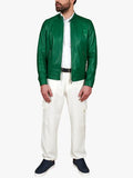 Larther Tab Green Jacket