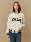 Les Deux Yale Pinstripes Varsity Jacket
