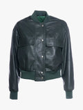 Lisa Womens Green Bomber Jacket