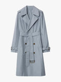 Long Silk Trench Coat