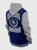 Los Angeles Dodgers New Era Royal Throwback Prep Full-Snap Hoodie Jacket Men's