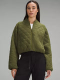 Lululemon Quilted Bomber Jacket Green