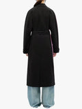 MSGM two-tone trench Black Coat