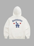 Madhappy Dodgers Heart Hoodie White