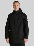 Manchester United Funnel Neck Parka Jacket Black