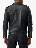 Marco Black Leather Biker Jacket