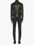 McQueen Leather Biker Jacket Black