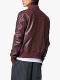 Men’s Burgundy Bomber Jacket