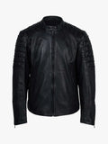 Men's Dash Black Leather Jacket