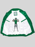Men_s Philadelphia Eagles Starter Kelly Green Exclusive Satin Full-Snap Varsity Jacket