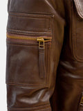 Men's Sheep Brown Leather Jacket