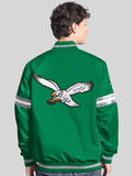 Men's Starter Green Philadelphia Eagles Vintage Scout Full-Snap Varsity Jacket