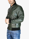 Mens Bomber Green David Jacket