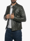 Mens U09 Genuine Leather Jacket