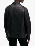 Mens Cora Black Leather Jacket