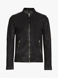 Mens Cora Leather Jacket Black