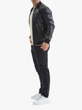 Mens Jasper Black Leather Jacket