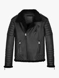 Mens Kay Michaels Shearling Leather Jacket