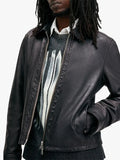 Mens Leather Erol Jacket Black