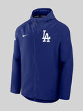 Mens Los Angeles Dodgers Nike Royal Authentic Collection Raglan Performance Full-Zip Jacket Blue