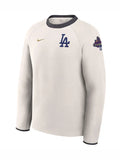 Mens Los Angeles Dodgers Nike White 2025 Gold Collection Tech Fleece Pullover Sweatshirt