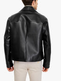 Mens Terrence Black Leather Jacket