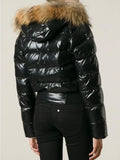 Moncler Alpin Black Shiny Puffer Jacket
