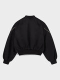 Mowalola My City Black Bomber Jacket Yankees