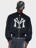 Mowalola My City Yankees Bomber Jacket Black
