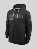 NFL 2025 Crucial Catch SF 49ers Nike Dri Fit Hoodie Black