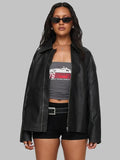 Napoleon Black Faux Leather Jacket