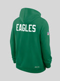 Nike Kelly Green Philadelphia Eagles 2025 Sideline Hoodie