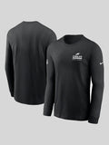 Nike Philadelphia Eagles Sideline Performance Long Sleeve T-Shirt Black