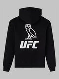 OVO x UFC Championship Flame Logo Hoodie Black