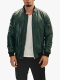 Olive Green Jacket In Bomber Style