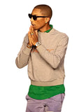Paris Fashion Week Pharrell Williams Grey LV Sweatshirt