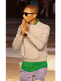 Paris Fashion Week Pharrell Williams LV Grey Sweatshirt
