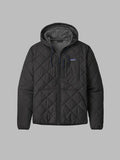 Patagonia Mens Diamond Quilted Bomber Hooded Jacket Black