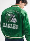 Philadelphia Eagles Abercrombie Varsity Bomber Jacket Green
