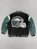 Philadelphia Eagles EVI11 Twin Suede Bomber Jacket