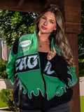 Philadelphia Eagles Kelly Green Premium Racing Jacket
