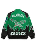 Philadelphia Eagles Racing Bomber Jacket Kelly Green