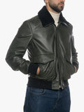 Pilota Jacket With Black Shearling Collar