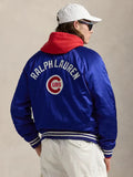 Polo Ralph Lauren Cubs Blue Satin Varsity Jacket