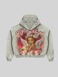 Prestige Angel Zip-Up Hoodie Beige